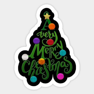 A Very Merry Christmas Sticker